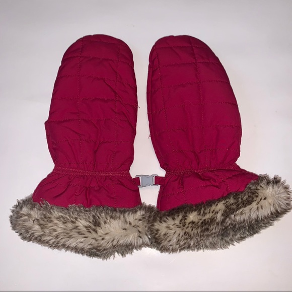 Rare Pink LL Bean Goose Down Puffer Coat & Mittens - Picture 14 of 16
